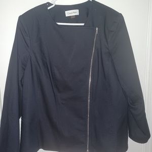 Women Calvin Klein Double Zipper Jacket Size 18 W